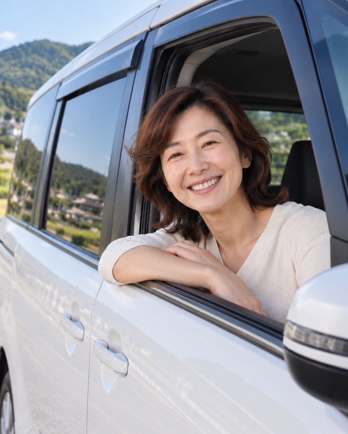 希望どおりの一台に出会えたお客様のイメージ
